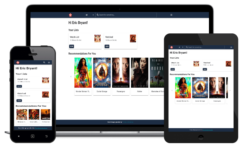 My Media Lists Project Preview